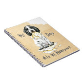 Mein Englisch Cocker Ate My Hausaufgaben Notebook Notizblock (Rechte Seite)