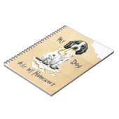 Mein Englisch Cocker Ate My Hausaufgaben Notebook Notizblock (Linke Seite)