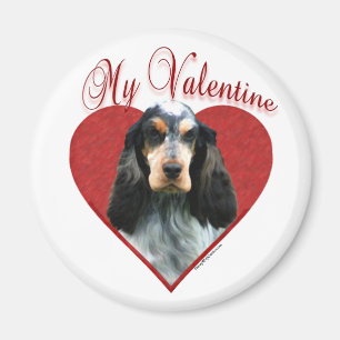 Mein Englisch Cocker Spanisch Valentine Magnet