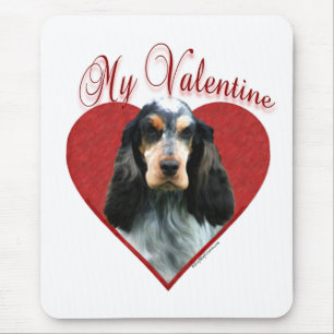 Mein Englisch Cocker Spanisch Valentine Mousepad