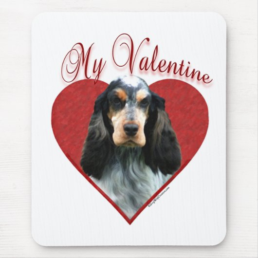 Mein Englisch Cocker Spanisch Valentine Mousepad (Vorne)