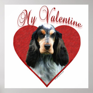 Mein Englisch Cocker Spanisch Valentine Poster