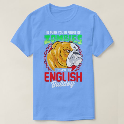 Mein englischer Bulldog rett T-Shirt (Design vorne)