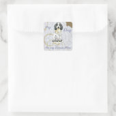 Mein englischer Cocke Ate My Lesson Square Sticker (Tasche)