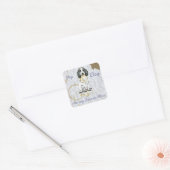 Mein englischer Cocke Ate My Lesson Square Sticker (Umschlag)