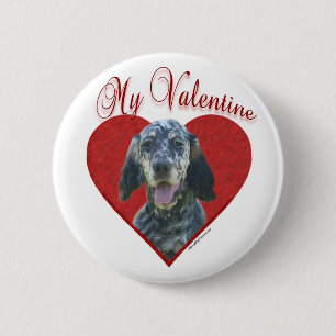 Mein englischer Setter Valentine Button