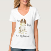 Mein englischer SpringerSpaniel aß meine T-Shirt (Vorderseite)