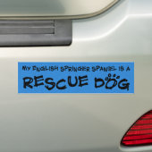 Mein englischer SpringerSpaniel ist ein Autoaufkleber (Auf Auto)
