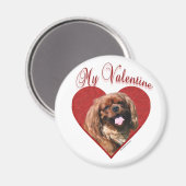 Mein englischer Toy Spaniel Valentine Magnet (Vorderseite/Rückseite)