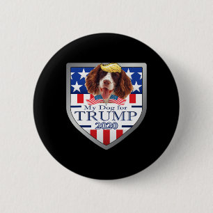 Mein English Springer Spaniel für Trump  Button