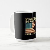 Mein Enkel hat deinen Rücken - eine Oma der stolze Kaffeetasse (Vorderseite Links)