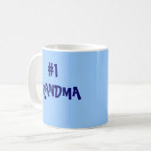 mein Enkel ist niedlicher als Ihr, GROSSMUTTER #1 Kaffeetasse (Vorderseite Links)