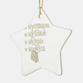 Mein Enkel Soldat Helden Militär Opa Geschenk Keramik Ornament (Links)