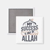 Mein Erfolg liegt nur bei Allah Magnet (Vorderseite/Rückseite)