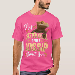 Mein erschaffener Gecko und ich tratschen über dic T-Shirt