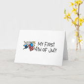 Mein erster 4. Juli Karte (Gelbe Blume)
