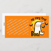 Mein erster Boo Feiertagskarte (Vorne/Hinten)