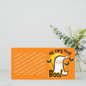 Mein erster Boo Feiertagskarte (Stehend Vorderseite)