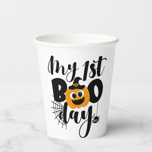 Mein erster Bootstag Pappbecher (Rückseite)