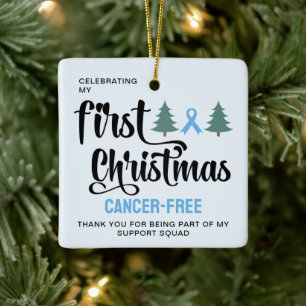 MEIN ERSTER CHRISTMAS Prostatakrebs-frei Vielen Da Keramikornament