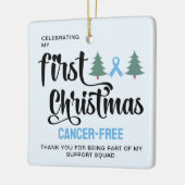 MEIN ERSTER CHRISTMAS Prostatakrebs-frei Vielen Da Keramikornament (Links)