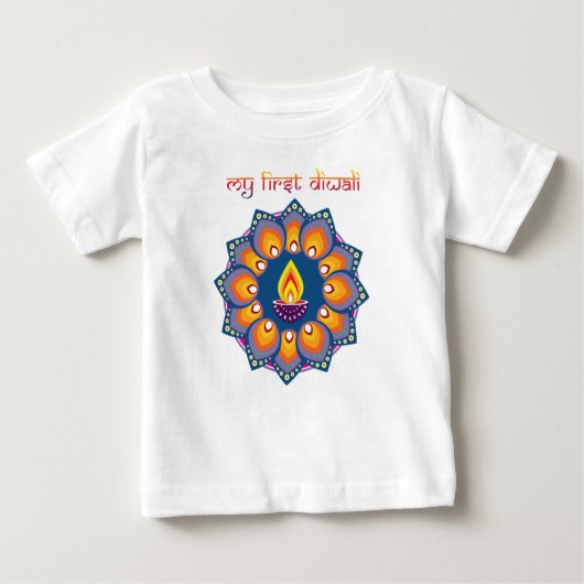 Mein erster Diwali Baby T-shirt (Vorderseite)