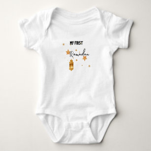 Mein erster Eid Ramadan Moon Islam Baby Bodysuit Baby Strampler