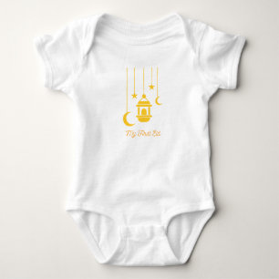Mein erster Eid Ramadan Moon Islam Baby Bodysuit Strampler