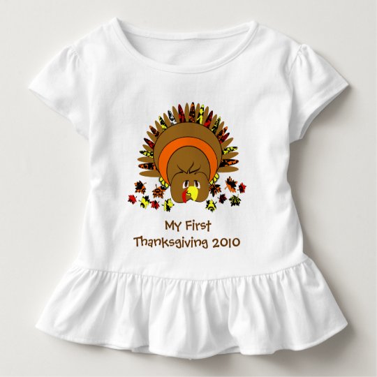 Mein erster Erntedank die niedliche Türkei Kleinkind T-shirt