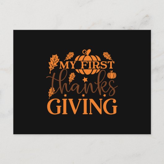 Mein erster Erntedank Postkarte (Vorderseite)