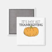 Mein erster Erntedank Pumpkin Patch für KinderDank Magnet (Vorderseite/Rückseite)