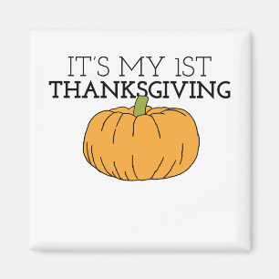 Mein erster Erntedank Pumpkin Patch für KinderDank Magnet