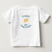 Mein erster Flug Sommerurlaub Niedliches Flugzeug Baby T-shirt (Rückseite)