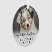 Mein erster Foto für Weihnachten Ornament (Vorderseite)