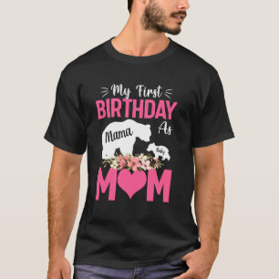 Mein erster Geburtstag als Mamma Bär Mama und Baby T-Shirt