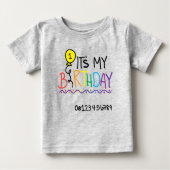 Mein erster Geburtstag Baby T-shirt (Vorderseite)