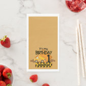 Mein erster Geburtstagsschlaufwagen Serviette (Beispiel)