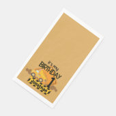 Mein erster Geburtstagsschlaufwagen Serviette (Ecke)