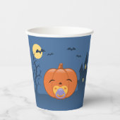 Mein erster Halloween-Schnuller Pumpkin Pappbecher (Vorderseite)