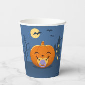 Mein erster Halloween-Schnuller Pumpkin Pappbecher (Rückseite)
