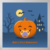 Mein erster Halloween-Schnuller Pumpkin Poster (Vorne)