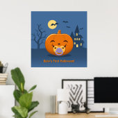 Mein erster Halloween-Schnuller Pumpkin Poster (Heimbüro)
