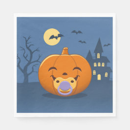 Mein erster Halloween-Schnuller Pumpkin Serviette