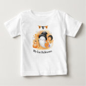 Mein erster Halloween-T - Shirt Orange Boo Ghost (Vorderseite)