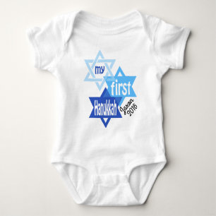 Mein erster Hanukkah Bodysuit Babystar von David Baby Strampler