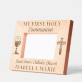 Mein erster heiliger Kommunion-Individuelle Name Geätzte Rahmen (Links)
