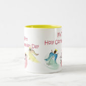 Mein erster heiliger Kommunitätstag Zweifarbige Tasse (Mittel)