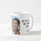 Mein erster Held Mein ewig Held Zitat Kaffeetasse (VorderseiteRechts)