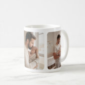 Mein erster Held Neutral Boho Foto Bester Papa All Kaffeetasse (VorderseiteRechts)