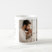 Mein erster Held Neutral Boho Foto Bester Papa All Kaffeetasse (Mittel)